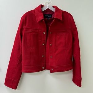 Express cropped wool jacket - SZ S